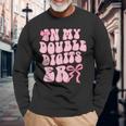 In My Double Digits Era Coquette 10 Year Old 10Th Birthday Long Sleeve T-Shirt Gifts for Old Men