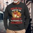 Drôle Cueilleur Cèpes Chasseur De Champignon T-shirt à manches longues Cadeaux pour les vieillards
