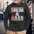 Drum & Bass Rum & Ass Rave Party Edm Dj House Music Langarmshirts Geschenke für alte Männer