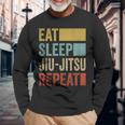 Eat Sleep Jiu-Jitsu Repeat Jiu-Jitsu Sin Mangas Camiseta de manga larga Regalos para ancianos
