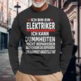 Electrician Humour Saying Electrician Langarmshirts Geschenke für alte Männer