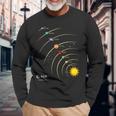 Esa Sistema Solar Planetas Sol Orbita Camiseta de manga larga Regalos para ancianos
