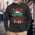 Family Christmas 2024 Santa Reindeer Matching Family Group Langarmshirts Geschenke für alte Männer