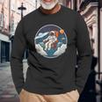Fauteuil Astronaute Dans L'espace T-shirt à manches longues Cadeaux pour les vieillards