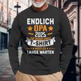 Finally Grandpa 2025 Expecting Grandpa Grandfather Become Announcement Langarmshirts Geschenke für alte Männer