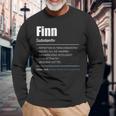 Finn Name First Name Langarmshirts Geschenke für alte Männer