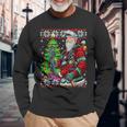 Fireman Santa Claus Fire Brigade Ugly Christmas Langarmshirts Geschenke für alte Männer