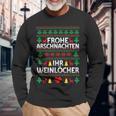 Frohe Arschnachten Ihr Weinlöcher Costume Christmas Langarmshirts Geschenke für alte Männer