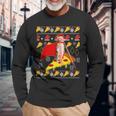 Cat Pizza Ugly Christmas Jumper Party Outfit Langarmshirts Geschenke für alte Männer