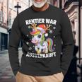 Christmas Unicorn Reindeer Was Out Sold Out Langarmshirts Geschenke für alte Männer