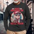 Cool Trump Groundhog Make Groundhog Day Great Again Long Sleeve T-Shirt Gifts for Old Men