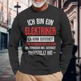 Electrician Sayings Accident Training Langarmshirts Geschenke für alte Männer