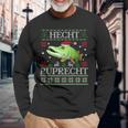 Fishing Christmas Fishing Pike Ruprecht Langarmshirts Geschenke für alte Männer