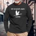 Pause Ich Kranich Mehr Bird Saying Joke Langarmshirts Geschenke für alte Männer