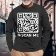 Qr President Trump Dancing Code 4547 On Back Long Sleeve T-Shirt Gifts for Old Men