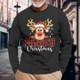 Reindeer Merry Christmas Family Langarmshirts Geschenke für alte Männer