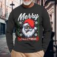 Santa Humour Adult Langarmshirts Geschenke für alte Männer