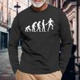 Table Tennis Evolution Table Tennis Player Langarmshirts Geschenke für alte Männer