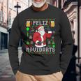 Ugly Christmas Darts Feliz Navidarts Langarmshirts Geschenke für alte Männer