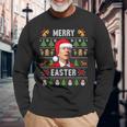 Ugly Jumper Merry Easter Biden Christmas Langarmshirts Geschenke für alte Männer