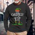 The Gamer Elf Christmas Boys Nager Langarmshirts Geschenke für alte Männer