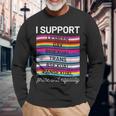 Gay Pride Lgbt Support Trans Pan Lesbian Bi Equality Langarmshirts Geschenke für alte Männer