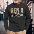 Gen X 1965-1980 We Don't Care Generation Xintage Langarmshirts Geschenke für alte Männer