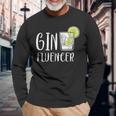 Ginfluencer Cocktail Gin Tonic Juniper Schnapps Alcohol Langarmshirts Geschenke für alte Männer