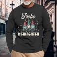 Gnome Merry Christmas Gnome Xmas Family Langarmshirts Geschenke für alte Männer