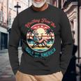 Greeting From The Gulf Of Usa America Trump Patriotic Gulf Long Sleeve T-Shirt Gifts for Old Men