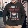 Grillmeister Lord Of The Flames Barbecue Party Barbecue S Langarmshirts Geschenke für alte Männer