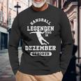 Handball Legends Are Born In December Birthday Langarmshirts Geschenke für alte Männer