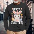 Happy Easter Conejito Pascua Feliz Pascua Camiseta de manga larga Regalos para ancianos