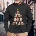 Hedgehog Christmas Animal Xmas Animal Love Pet Langarmshirts Geschenke für alte Männer