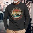 Heino The Man Of Mythos The Legend First Name Langarmshirts Geschenke für alte Männer