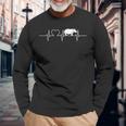 Hippo Heartbeat Hippo Hippo Langarmshirts Geschenke für alte Männer