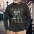 Ho Ho Hol Mir Mal Ein Bier Christmas Langarmshirts Geschenke für alte Männer