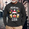 Ho Ho Hol Mir Mal Ein Bier Reindeer Christmas Langarmshirts Geschenke für alte Männer