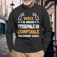 Homme Comptable Cool Dicton Amusant Comptable Comptabilité T-shirt à manches longues Cadeaux pour les vieillards