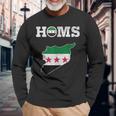 Homs Syria Free Syria Flag Syrian Langarmshirts Geschenke für alte Männer