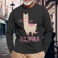 Hulapaka Alpaca Lama Hula Hooping Hoops Hoop Dance Hullern Langarmshirts Geschenke für alte Männer