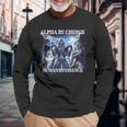 Human By Chance Alpha By Choice Langarmshirts Geschenke für alte Männer