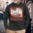 Ibuprofen Cat Meme Langarmshirts Geschenke für alte Männer