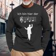 Ich Bin Hier Der Chef Ich Bin Hier Der Chef Langarmshirts Geschenke für alte Männer