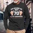 Ich Hasse Es Mit 70 So Gut Aushlen 70 Jahre 70Th Birthday Langarmshirts Geschenke für alte Männer