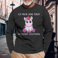 Ich Mache Keine Fehler Ich Erschaffe Katastrophen Einhorn Langarmshirts Geschenke für alte Männer