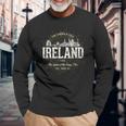 Irelandintage Style Retro Ireland Langarmshirts Geschenke für alte Männer