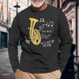 Ja Das Muss So Laut Sein Brass Instrument Tenor Horn Trumpet Langarmshirts Geschenke für alte Männer