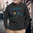 James Webb Space Telescope Jwst Chemical L2 Point Track Langarmshirts Geschenke für alte Männer