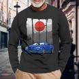 Jdm Skyline 34 Car Tuning Japan Rising Sun Drift Langarmshirts Geschenke für alte Männer